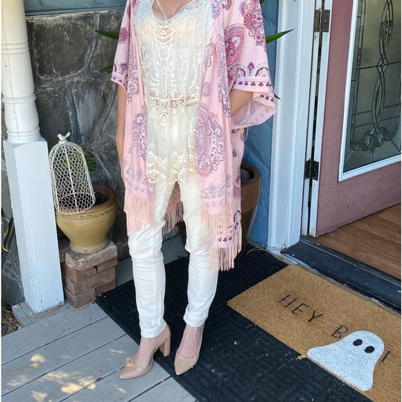 LOFT Highway, Skinny off-white corduroy pants - Picture 6 of 6